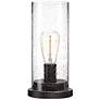 360 Lighting Libby 12" Seeded Glass Accent Lamp with Edison LED Bulb