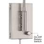 4_360 Lighting Lido Gooseneck Arm Brushed Nickel Plug-In Wall Reading Light more views