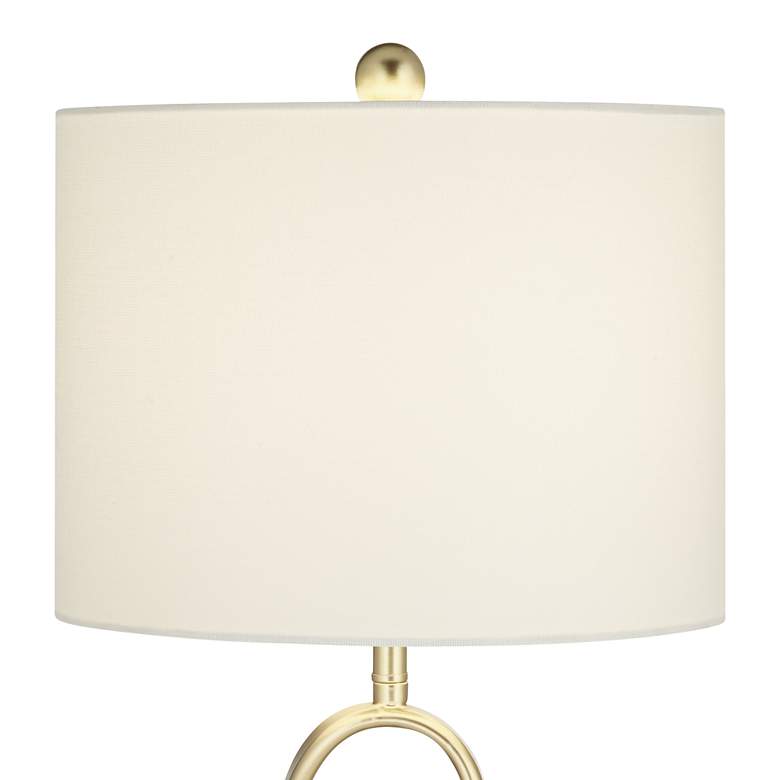 Image 4 360 Lighting Liza 26 1/2" Gold Loops Modern Table Lamps Set of 2 more views