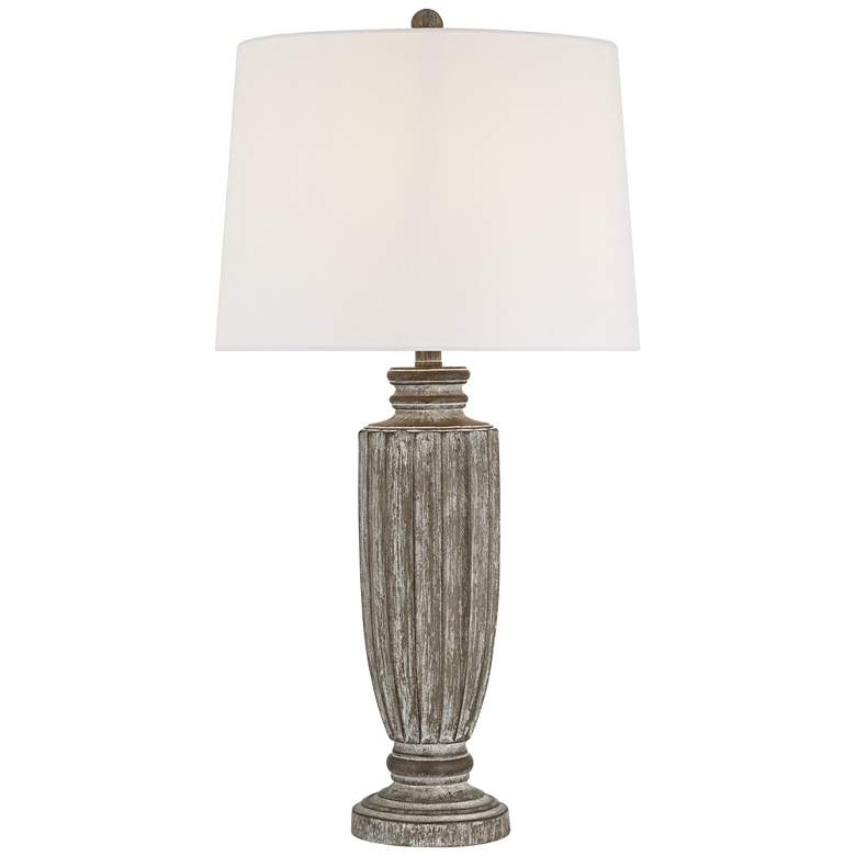 Image 2 360 Lighting Lockland 31" High Antique Brown Column Table Lamp