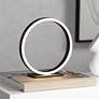 360 Lighting Looped Ring 10" High Modern LED Accent Table Lamp