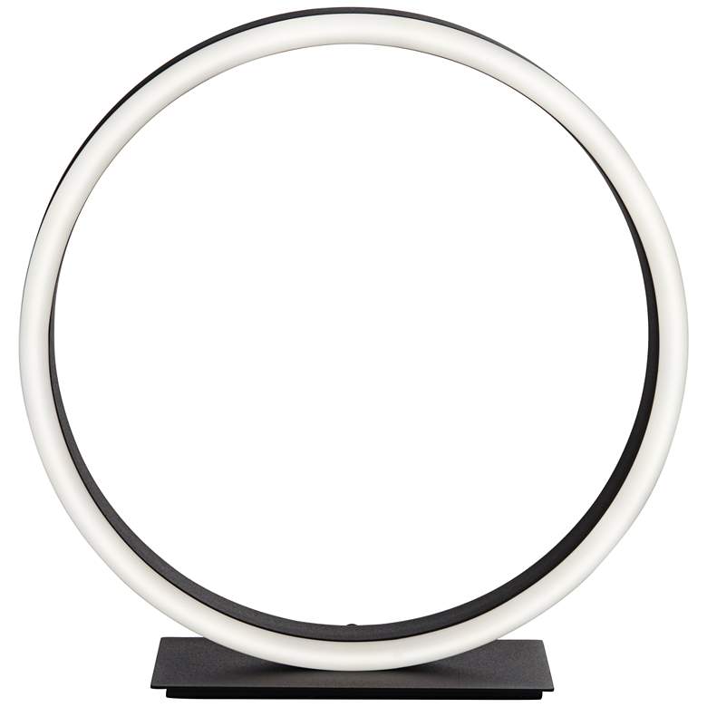 Image 7 360 Lighting Looped Ring 10" High Modern LED Accent Table Lamp more views