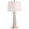 360 Lighting Lorena 29 1/4" Modern Brass and Sandstone Table Lamp