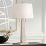 1_360 Lighting Lorena 29 1/4" Modern Brass and Sandstone Table Lamp