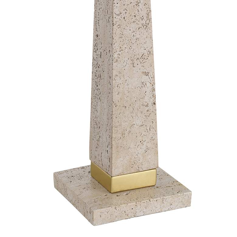 Image 6 360 Lighting Lorena 29 1/4" Modern Brass and Sandstone Table Lamp more views