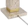 7_360 Lighting Lorena 29 1/4" Modern Brass and Sandstone Table Lamp more views
