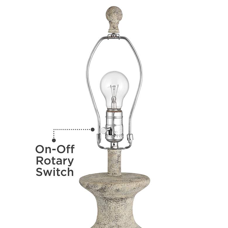 Image 4 360 Lighting Lorraine 27" High Beige Terracotta Table Lamp more views