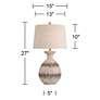 360 Lighting Lorraine 27" High Beige Terracotta Table Lamp