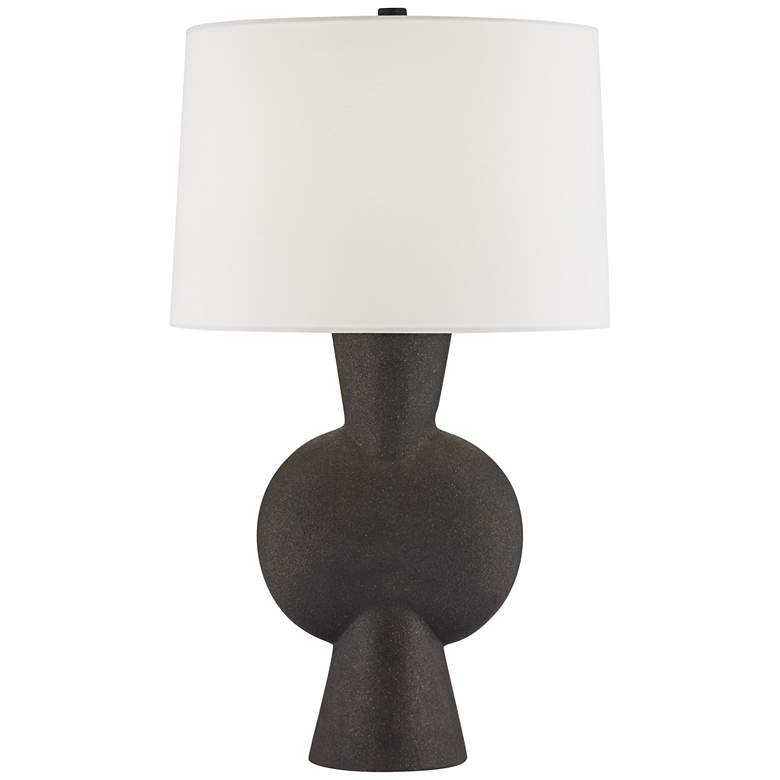Image 2 360 Lighting Louise 26 1/2" Modern Matte Brown Gourd Table Lamp