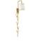 360 Lighting Luca 15 1/2" Warm Brass Plug-In Swing Arm Wall Lamp