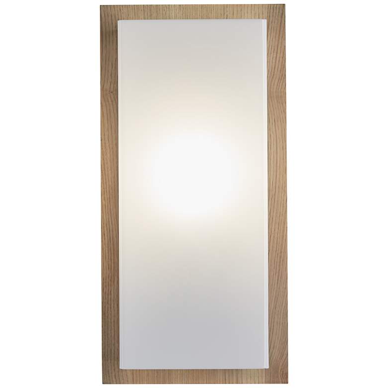 Image 4 360 Lighting Lucero 16" High Ash Wood Finish Modern Panel Wall Sconce more views