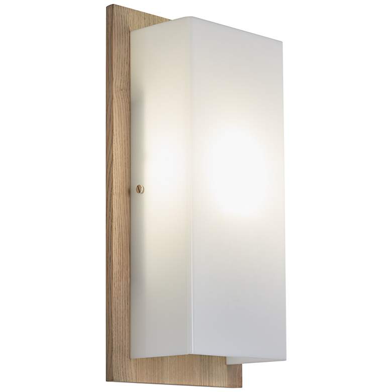 Image 5 360 Lighting Lucero 16" High Ash Wood Finish Modern Panel Wall Sconce more views