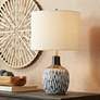 360 Lighting Luisa 23" High Brown and White Modern Ceramic Table Lamp