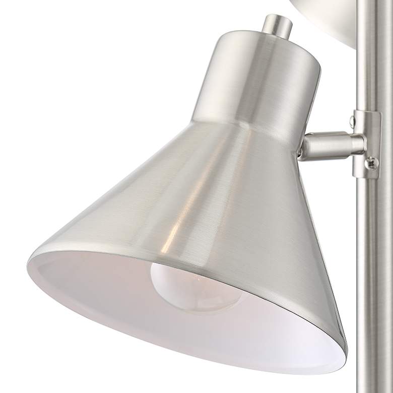 Image 4 360 Lighting Luken 70" Nickel Adjustable 5-Light Tree Floor Lamp more views