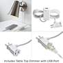 5_360 Lighting Luna 10" Globe Brass Plug-In Wall Lamp with USB Dimmer more views