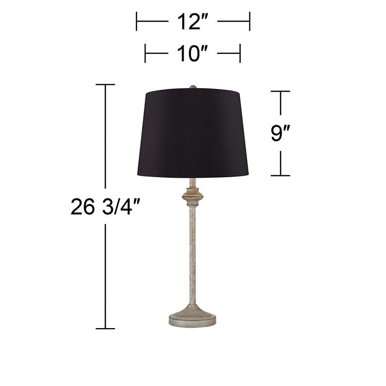 Image 7 360 Lighting Lynn 26" High Beige and Black Buffet Lamps Set of 2 more views