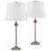 360 Lighting Lynn 26" High Beige and White Buffet Lamps Set of 2