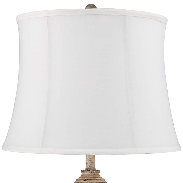 Image 2 360 Lighting Lynn 26 inch High Beige and White Buffet Lamps Set of 2 more views