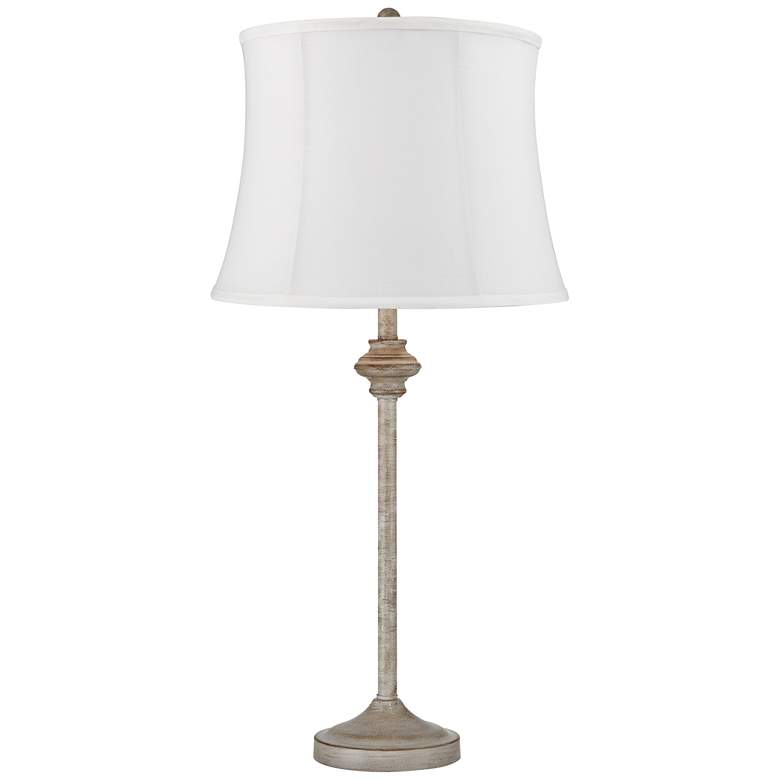 Image 6 360 Lighting Lynn 26 inch High Beige and White Buffet Lamps Set of 2 more views