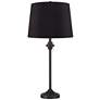 360 Lighting Lynn 26" High Black Shade Black Buffet Lamps Set of 2