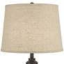 2_360 Lighting Lynn 26" High Burlap Shade Black Buffet Lamps Set of 2 more views