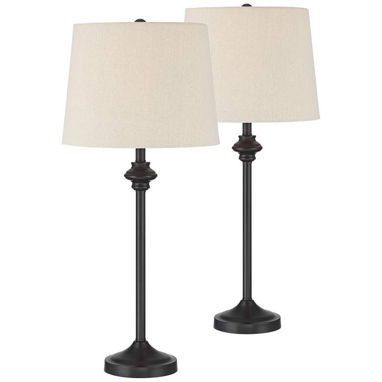 Image 2 360 Lighting Lynn 26" High Stick Buffet Table Lamps Set of 2