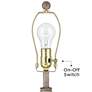 3_360 Lighting Lynn 27 3/4" Faux Wood Buffet Lamps with Acrylic Risers more views