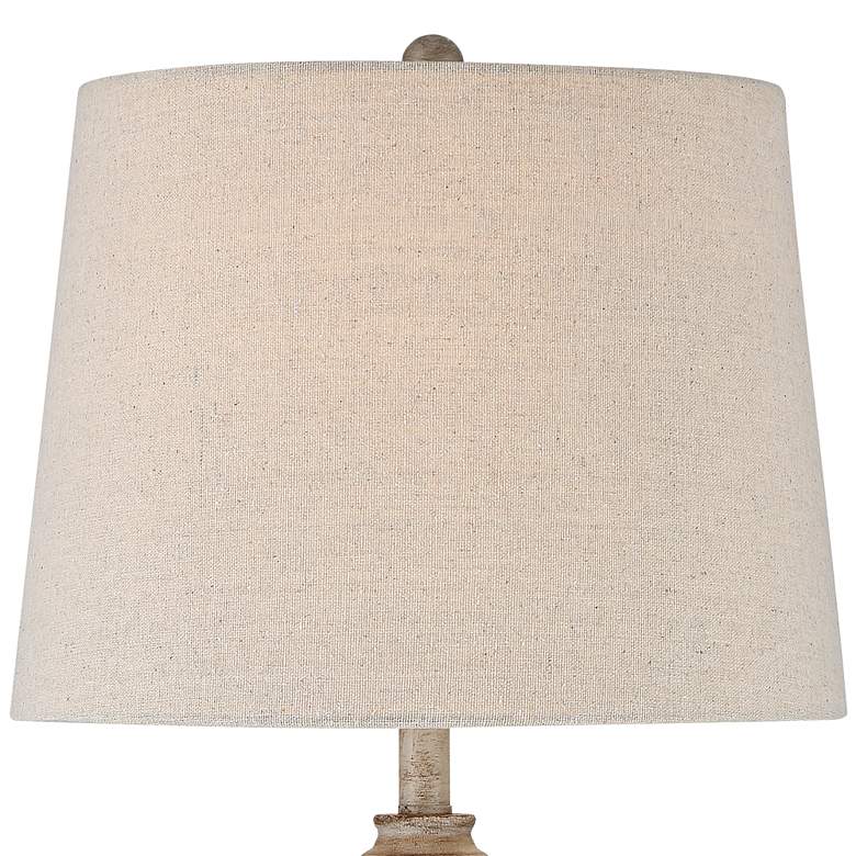 Image 3 360 Lighting Lynn Beige Wood Finish Buffet Table Lamps Set of 2 more views