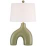 4_360 Lighting Lyrah 25" High Modern Green Ceramic Table Lamp