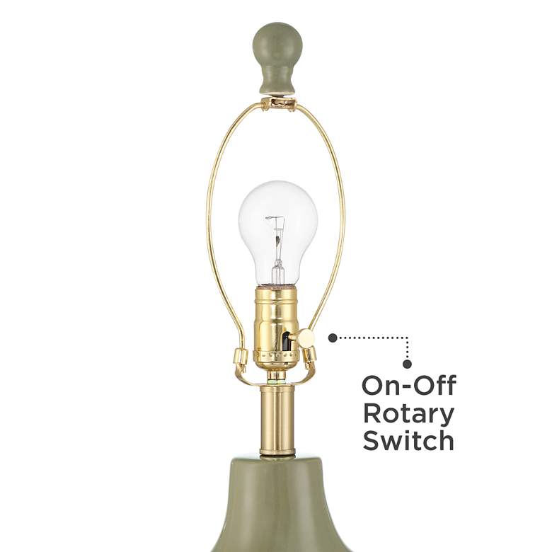 Image 6 360 Lighting Lyrah 25" High Modern Green Ceramic Table Lamp more views