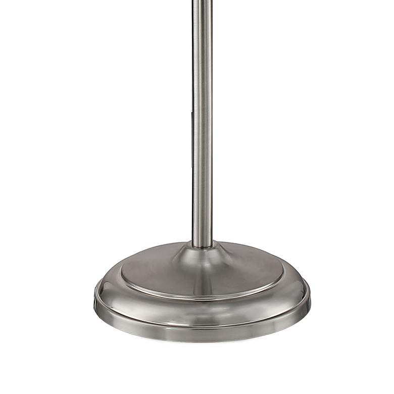 Image 6 360 Lighting Maddox 71 inch High Satin Nickel Torchiere Floor Lamp more views