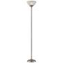 7_360 Lighting Maddox 71" Nickel Torchiere Floor Lamp with USB Dimmer more views