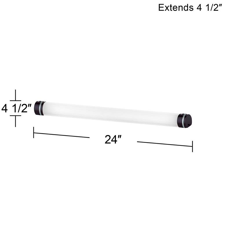 Image 4 360 Lighting Magana 24" Wide Mahogany Finish Vanity Bath Light Bar more views