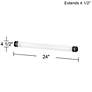 4_360 Lighting Magana 24" Wide Mahogany Finish Vanity Bath Light Bar more views