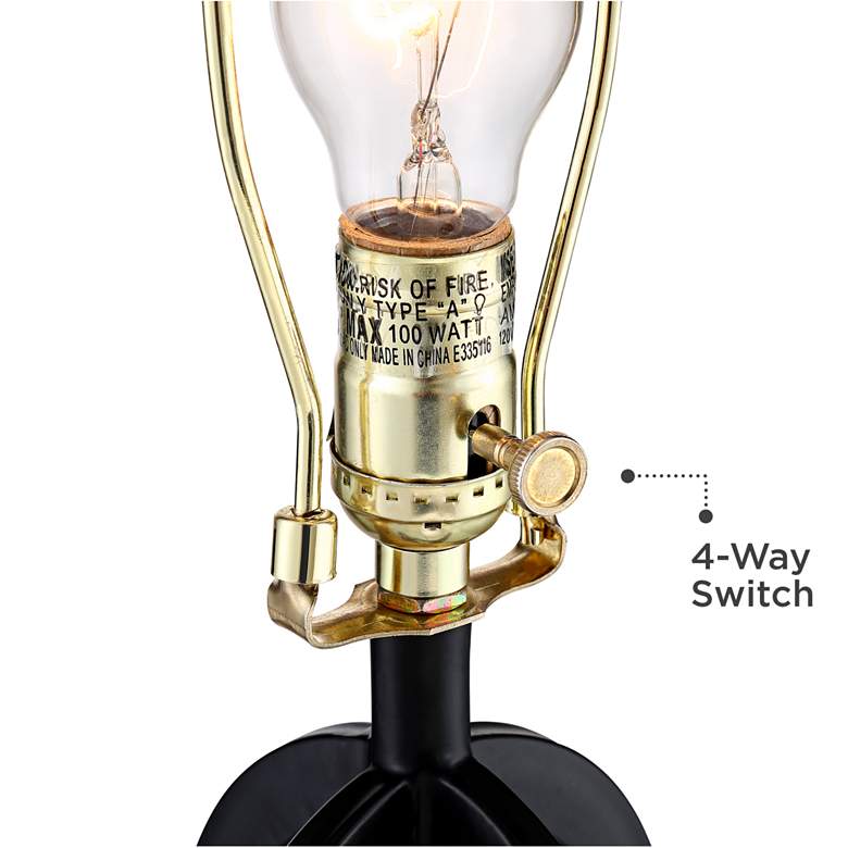 Image 4 360 Lighting Marcel 24 1/4" Black LED USB Night Light Lamps Set of 2 more views