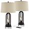 360 Lighting Marcel 24 1/4" USB Night Light Lamps with Acrylic Risers