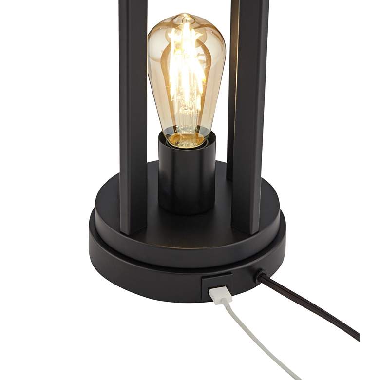 Image 7 360 Lighting Marcel Black LED USB Night Light Lamps with Square Risers more views