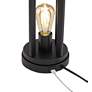 360 Lighting Marcel Black LED USB Night Light Lamps with Square Risers