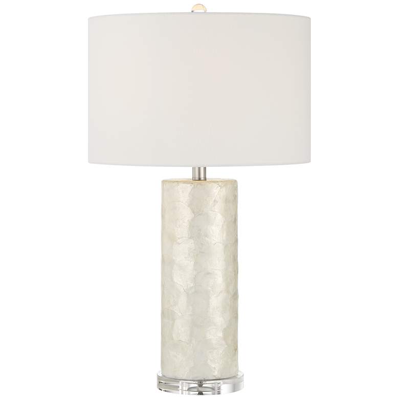 Image 2 360 Lighting Marcus 27 1/2" High Textured White Cylinder Table Lamp