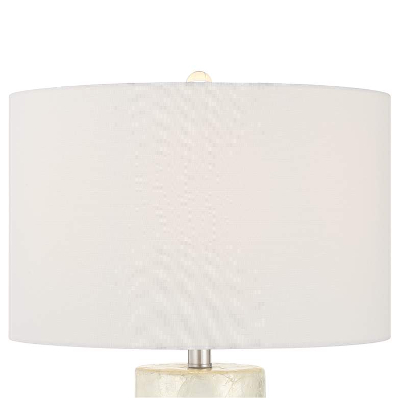Image 3 360 Lighting Marcus 27 1/2" High Textured White Cylinder Table Lamp more views