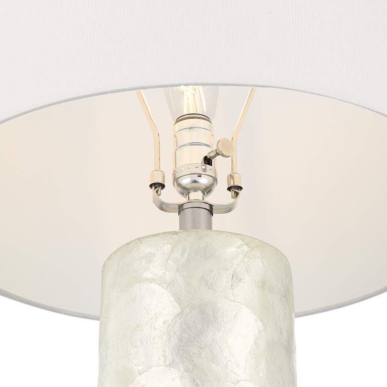 Image 4 360 Lighting Marcus 27 1/2" High Textured White Cylinder Table Lamp more views