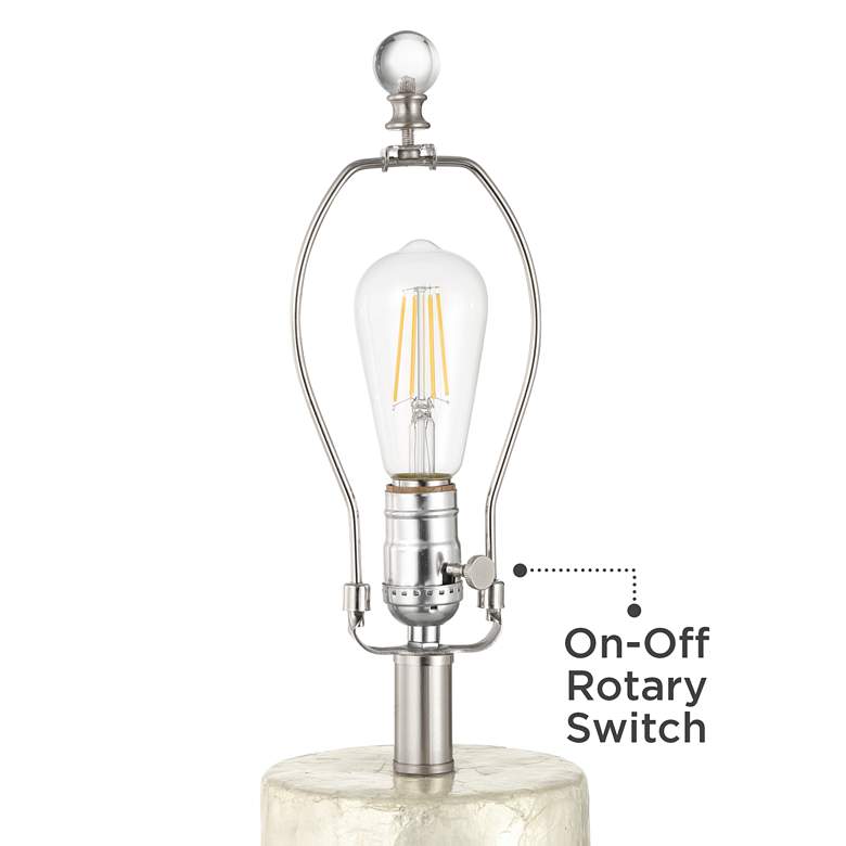Image 5 360 Lighting Marcus 27 1/2" High Textured White Cylinder Table Lamp more views