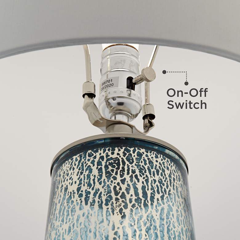 Image 5 360 Lighting Marcus 30" High Mercury Glass Tapered Column Table Lamp more views