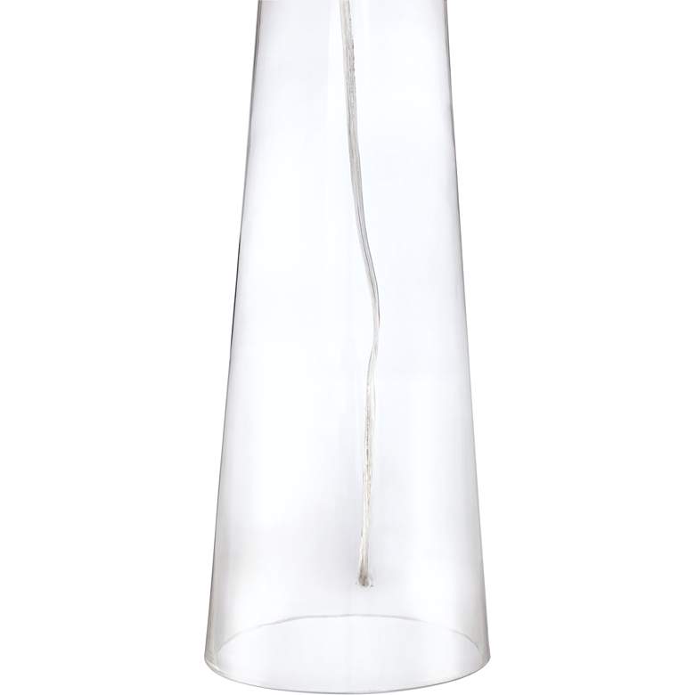 Image 4 360 Lighting Marcus 30 inch Modern Clear Glass Tapered Column Table Lamp more views
