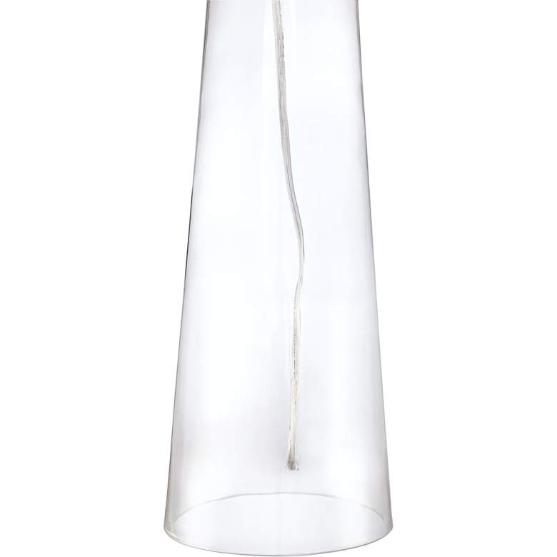 Image 4 360 Lighting Marcus 30" Modern Clear Glass Tapered Column Table Lamp more views