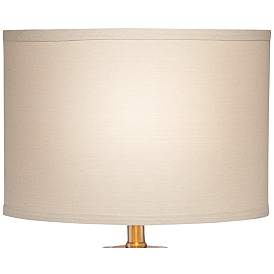 Image3 of 360 Lighting Margaret 23" Mother of Pearl Tile Cylinder Table Lamp more views