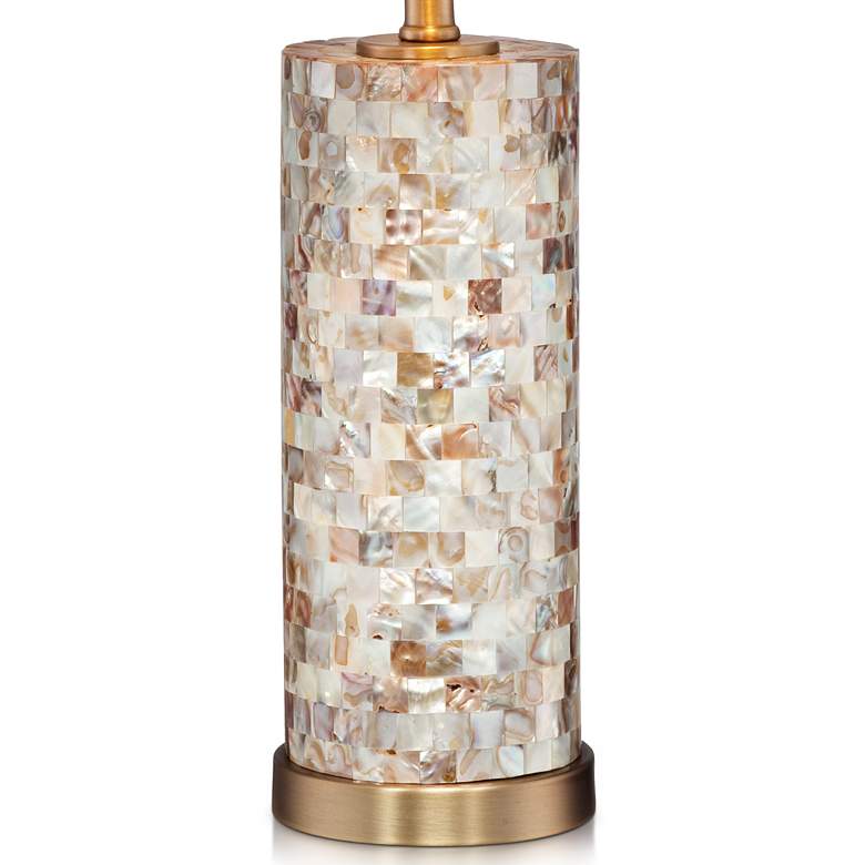 Image 4 360 Lighting Margaret 23" Mother of Pearl Tile Table Lamps Set of 2 more views