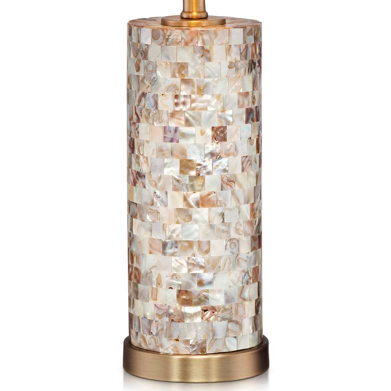 Image 3 360 Lighting Margaret Mother of Pearl Tile Accent Table Lamps Set of 2 more views