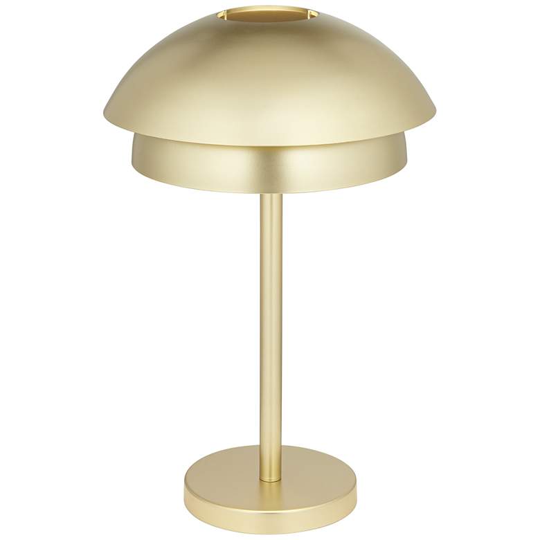 Image 3 360 Lighting Marlon 22 inch High Gold Dome Modern Mushroom Table Lamp