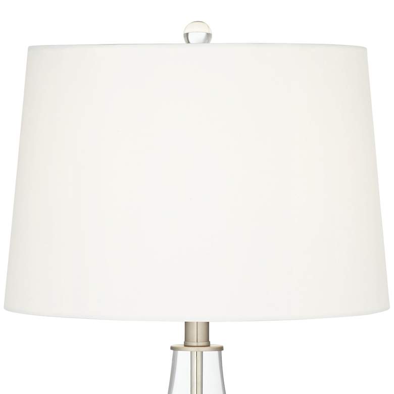Image 4 360 Lighting Marnie 27 3/4" Blue Art Glass Modern Table Lamp more views